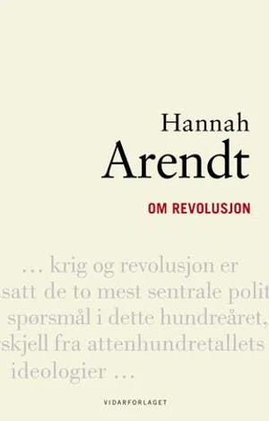 Omslag: "Om revolusjon" av Hannah Arendt